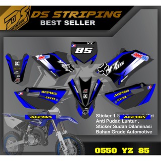 0550 YZ 85 สติกเกอร์ กึ่งเรียบง่าย สําหรับติดตกแต่ง