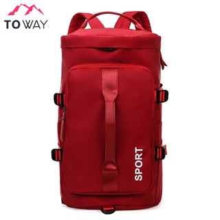 TOWAY-กระเป๋าเดินทาง กระเป๋าฟิตเนส มีช่องใส่รองเท้า สะพายข้าง เป้ QX-50