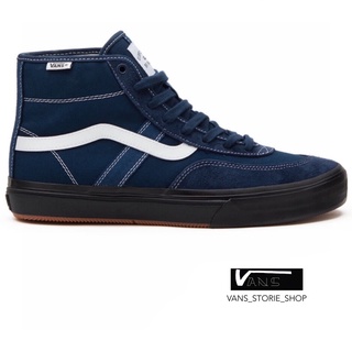 VANS SKATE CROCKETT HIGH NAVY BLACK SNEAKERS สินค้ามีประกันแท้