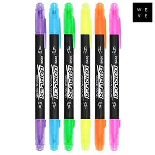 ปากกาไฮไลท์ 2 หัว JAVAPEN DUPLEX TWIN Original Colors 6 สี