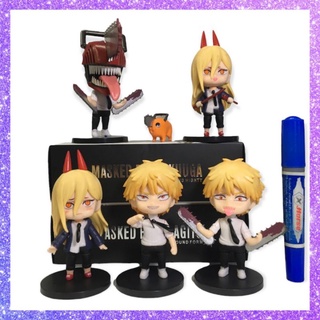 โมเดล Chainsawman เชนซอว์แมน เซ็ท5ตัว ขนาด10cm. (สินค้าพร้อมจัดส่ง)