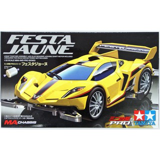 Mini4WD รถราง รถมอเตอร์ Tamiya 1/32 TA18637 FESTA JAUNE (MA)