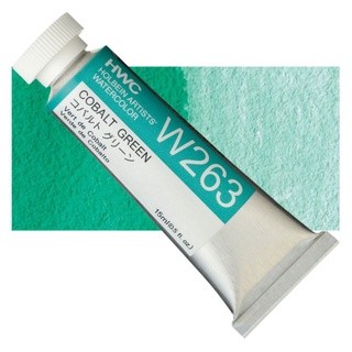 Cobalt green W063/W263 5/15ml Series D สีน้ำ โฮลเบน (โฮลุเบน) Holbein Artist Watercolor ホルベイン透明水彩絵具