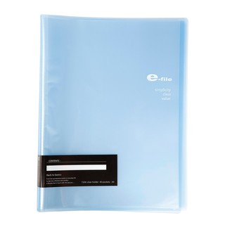 แฟ้มโชว์เอกสาร สีฟ้า อี-ไฟล์ 720A/Blue E-file display file, 720A file