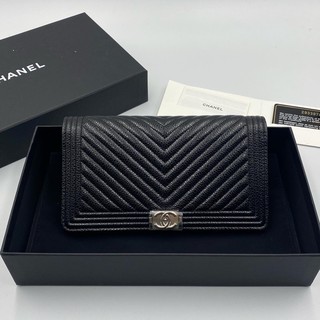 New chanel bifold chevron wallet HL29 ของใหม่ค้า