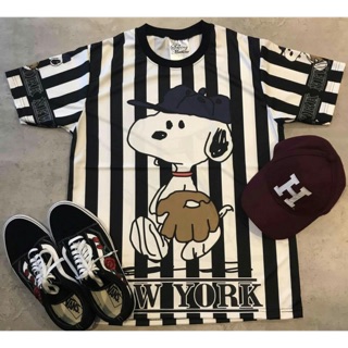 เสื้อยืด &amp; เดรส ลาย snoopy เบดบอล