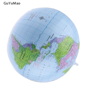 [cxGUYU] 38cm Inflatable Globe World Earth Ocean Map Ball Geography Learning Beach Ball  PRTA