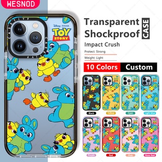 กันกระแทกใสแข็งบางใสแฟชั่น Case เคสโทรศัพท์มือถือ ลายการ์ตูน Disney Pixar Toy Story Ducky &amp; Bunny สําหรับ IPhone 12 Pro Xs Max 7 8 Plus 13 15 14 11 X Xrซิลิโคนนิ่มเคส tpu คุณภาพสูงยี่ห้อใสขอบเรียบโทรศัพท์มือถือฝาปิด Tifyอุปกรณ์เสริมสำหรับ