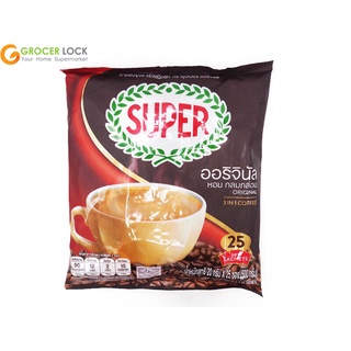 ซุปเปอร์คอฟฟี่ กาแฟปรุงสำเร็จชนิดผง 3 อิน 1 20 กรัม แพ็ค 25 ซอง