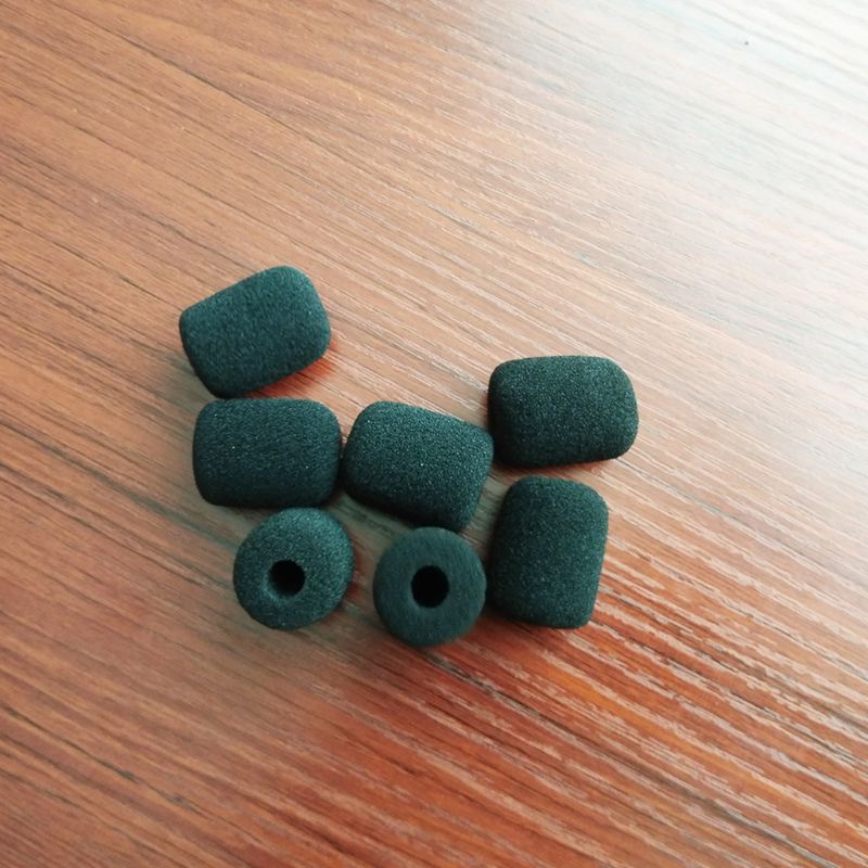 Louting 5PCS ไมโครโฟนสีดําชุดหูฟังโฟมฟองน้ํากระจก Mic Cover