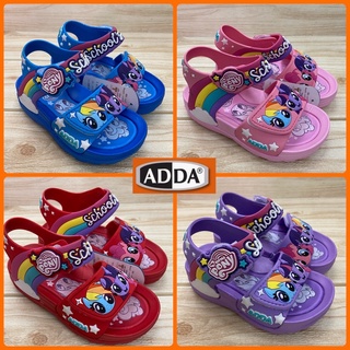 ADDA รองเท้าเด็ก รัดส้น 32E12 -B1 Pony ลายน่ารัก สีแดง/ชมพู/ฟ้า/ม่วง