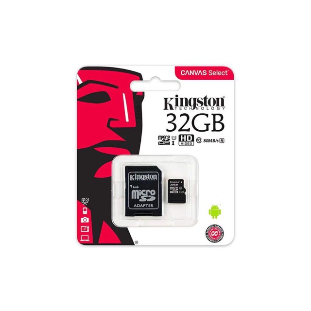 Micro SD Kingston 32GB แท้ 💯 เก็บกล่องประกัน5ปีค่ะ