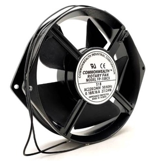 COMMONWEALTH ของแท้100% FP-108CX AC220/240V Ac Axial Fan พัดลมระบายความร้อน 6นิ้ว  ขนาด 162x150x38.5mm  made in Taiwan