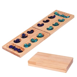 เกมกระดาน Mancala แบบพกพา ของเล่นสําหรับเด็ก ครอบครัว