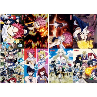 โปสเตอร์สติกเกอร์ติดผนัง ลายอะนิเมะ Fairy Tail HD สําหรับตกแต่งบ้าน