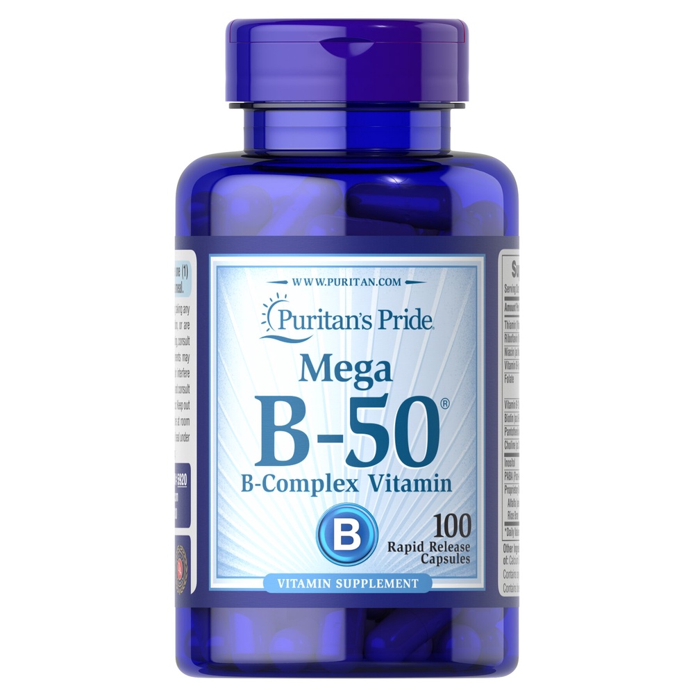 Puritan's Pride Vitamin B-50 Complex 100 capsules