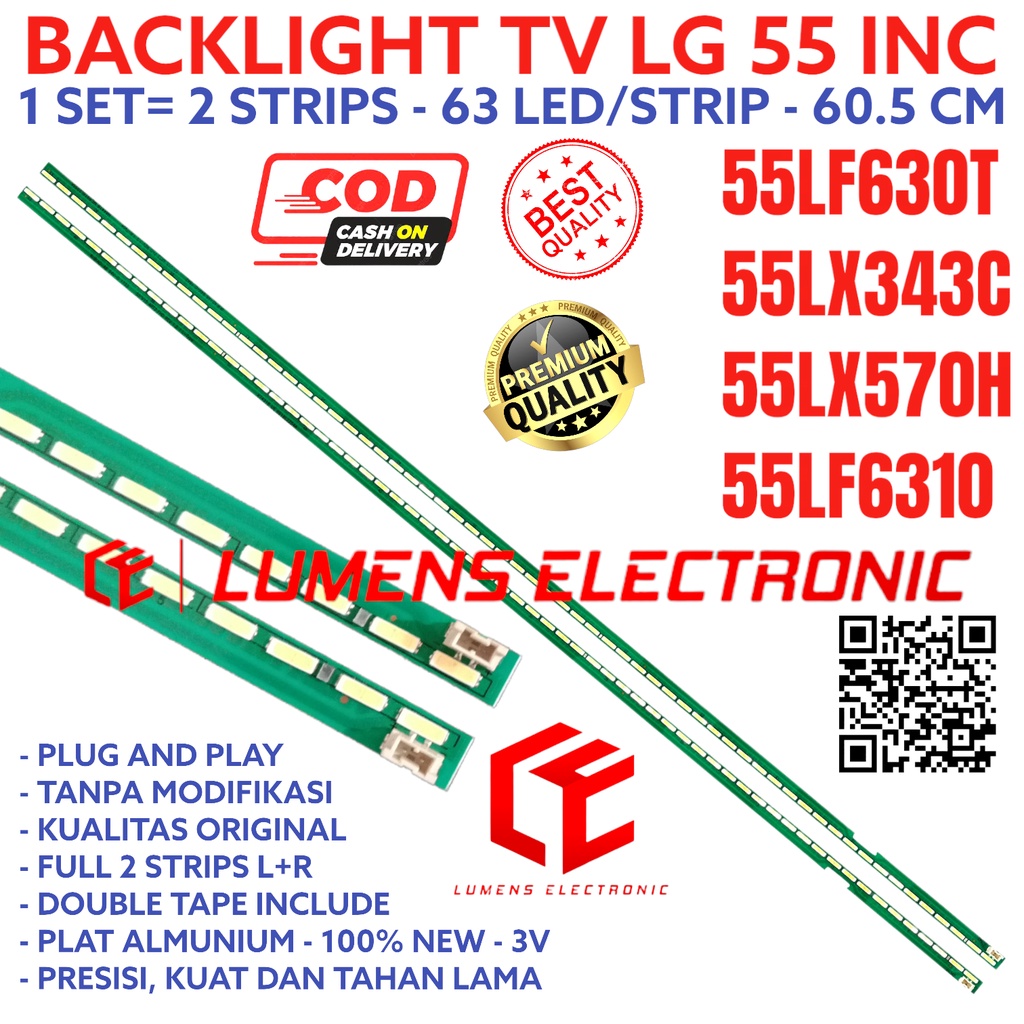 ไฟ LED TV Lg 55 นิ้ว 55LF630 55LX343 55LX570 55LF6310 55LF630T 55LX343C 55lf3 SMD 55lf3 LED STRIP Lg343C 55LF6310 Lg343C 55LF3LF6310