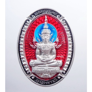 พระแท้ ทั้งร้าน พระแก้วมรกต ฉลอง100ปี หลวงพ่อพัฒน์ วัดห้วยด้วน ลงยา(KP829)