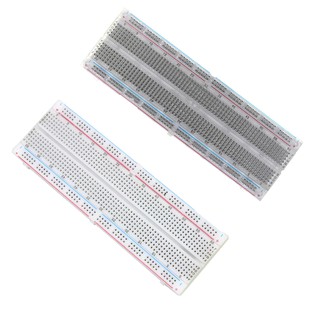 บอร์ดทดลอง โฟโต้บอร์ด โพรโทบอร์ Breadboard MB-102 ขนาด 54x165 mm. 830 รู