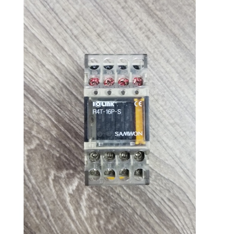 บล็อก 4 RELAY SAMWON R4T-16P-S เหรียญ 24VDC