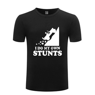 เสื้อยืดผ้าฝ้าย พร้อมส่ง เสื้อเชิ้ตแขนสั้น พิมพ์ลาย I Do My Own Stunts Stuntman Drie Up Cliff หลากสี สําหรับผู้ชาย 2022