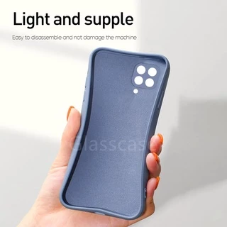เคสโทรศัพท์ ซิลิโคน กันกระแทก สําหรับ Samsung Galaxy A22 A12 A42 M32 4G 5G Square Silicone Phone Case Camera Protection Couple Soft Back Shockproof Cases Cover