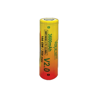 (เเท้100%) (ขายดี) ถ่านชาร์จ Vapcell ทอง 18650 3600mAh 10A (แถมปลอกถ่าน) (ร้านbatteryman)