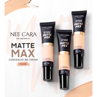 ⚡FLASH SALE⚡♡พร้อมส่ง นีคารา บี คัลเลอร์ฟูล คอนซีลเลอร์ บีบี Nee CaraN366 BB Matte max concealer BB Cream