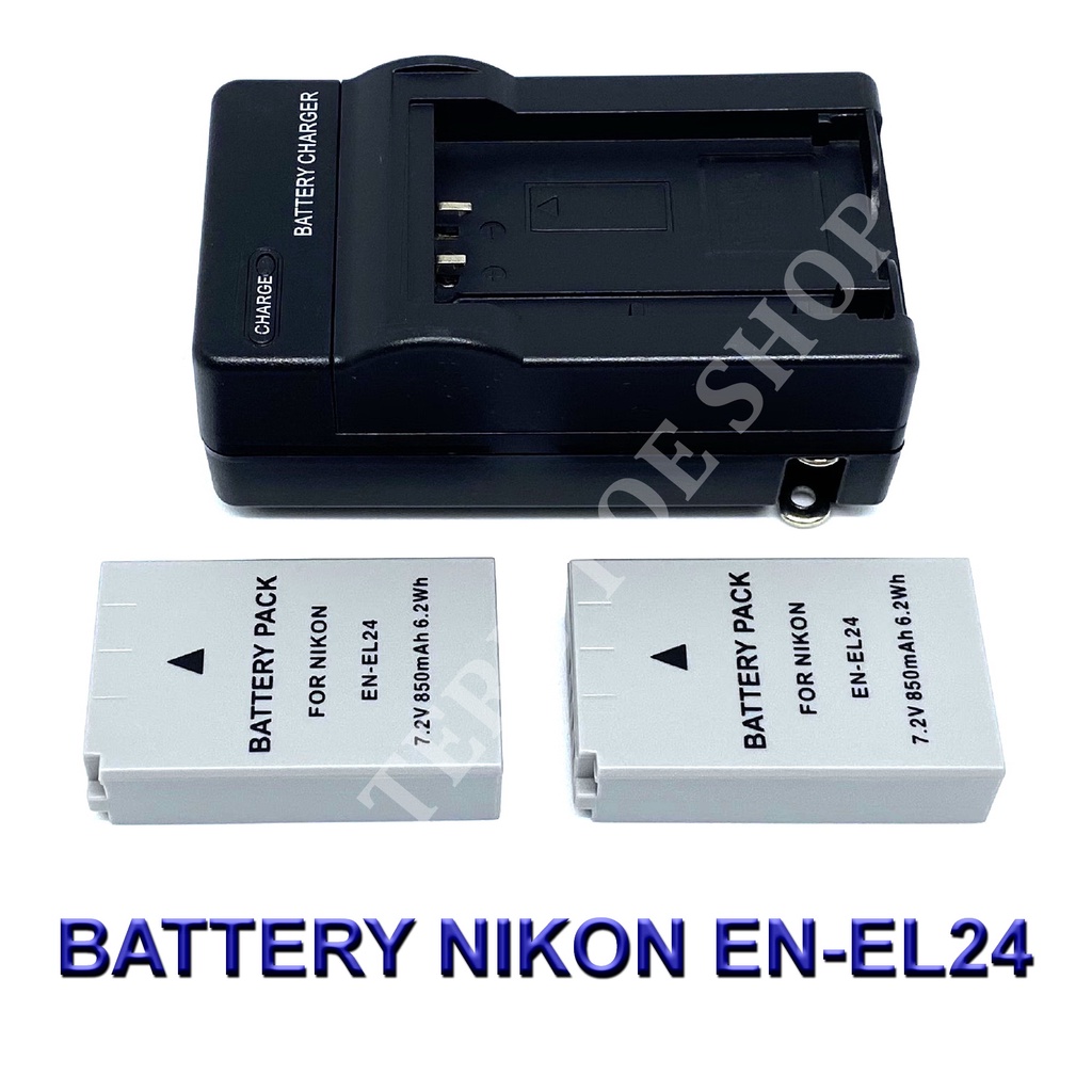 EN-EL24 \ ENEL24 แบตเตอรี่และแท่นชาร์จสำหรับกล้องนิคอน Battery and Charger For Nikon 1 J5,DL18-50,DL24-85