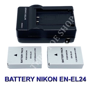 EN-EL24  ENEL24 แบตเตอรี่และแท่นชาร์จสำหรับกล้องนิคอน Battery and Charger For Nikon 1 J5,DL18-50,DL24-85