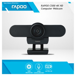 RAPOO C500 4K WEBCAM เว็บแคมสำหรับประชุมออนไลน์ ความคมชัดระดับ 4K HD 1080P (รับประกัน 1ปี)