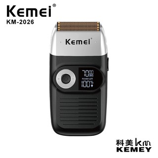 Kemei 2 In 1 มีดโกนหนวดไฟฟ้า หน้าจอ Lcd แบบพกพา km - 2026