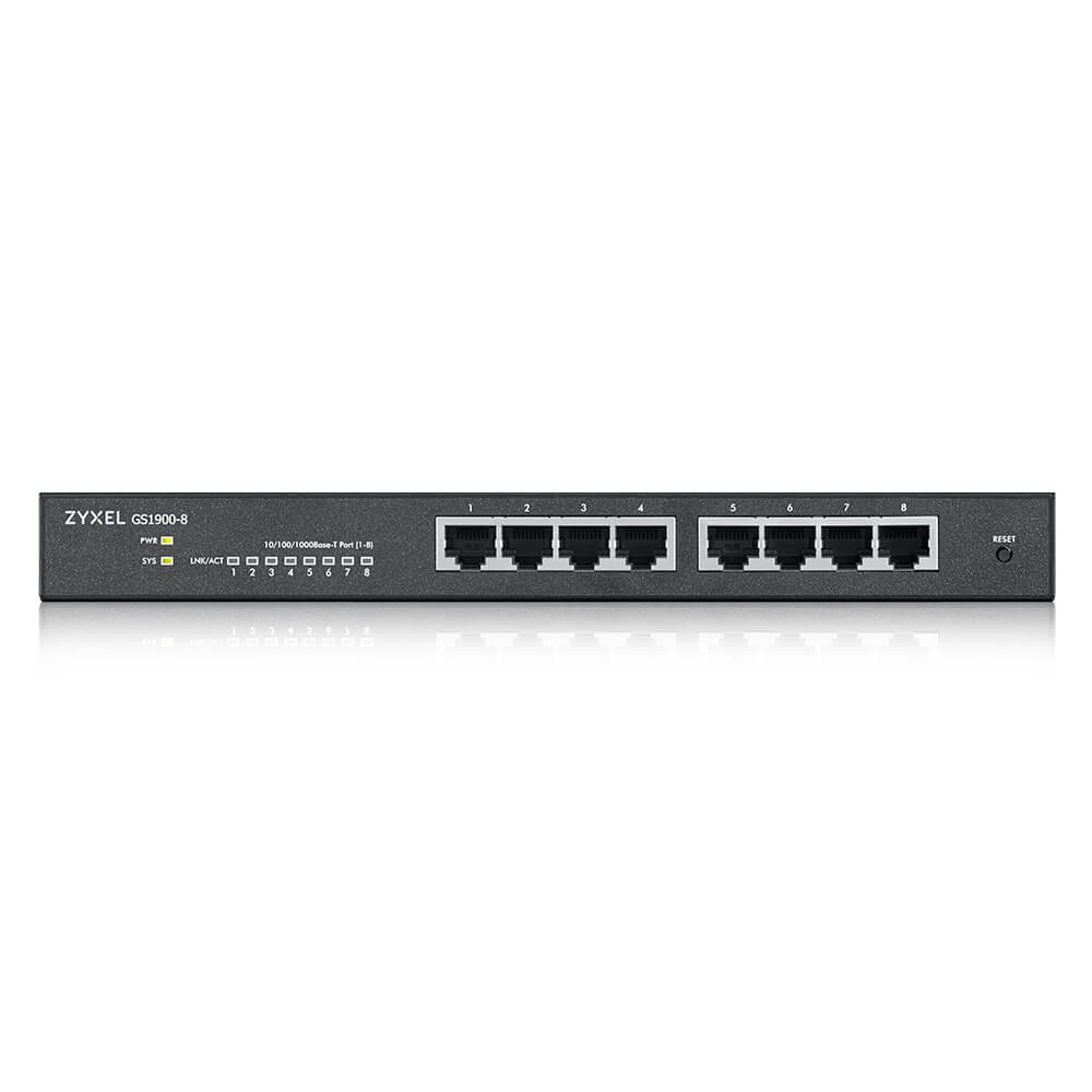 ZYXEL GS1900-8 8-Port  GbE Smart Managed Switch