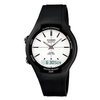 Casio Standard นาฬิกาข้อมือผู้ชาย สายเรซิ่น รุ่น AW-90H-7E