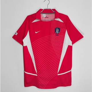 เสื้อกีฬาแขนสั้น ลายทีมชาติฟุตบอลชั้นนํา South Korea home 2002 03 คุณภาพสูง ไซซ์ S-XXL