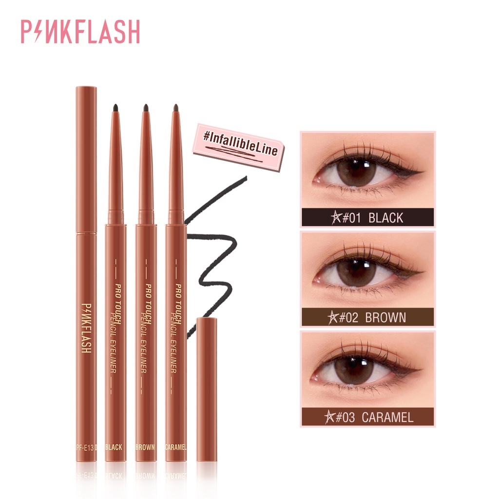 สีชมพู#Infallibleline Hyperfine อายไลเนอร์เจล เรียบเนียน เม็ดสีสูง หลายสี กันเปื้อน กันแตก กันน้ํา ติดทนนาน