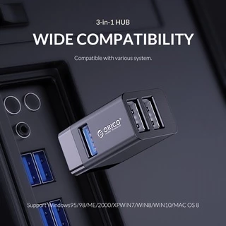 Orico ฮับ USB 3.0 2.0 ความเร็วสูง 3 พอร์ต สําหรับแล็ปท็อป เดสก์ท็อป