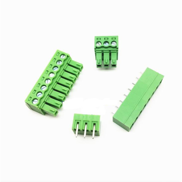 10PCS 15EDGK3.81  KF2EDGK KF- 2P 3P 4P 5P 6P 7P 8P 9P 10P 11P 12P Right Angle Plug-in Terminal Connector 3.81mm 5.08mm Pitch