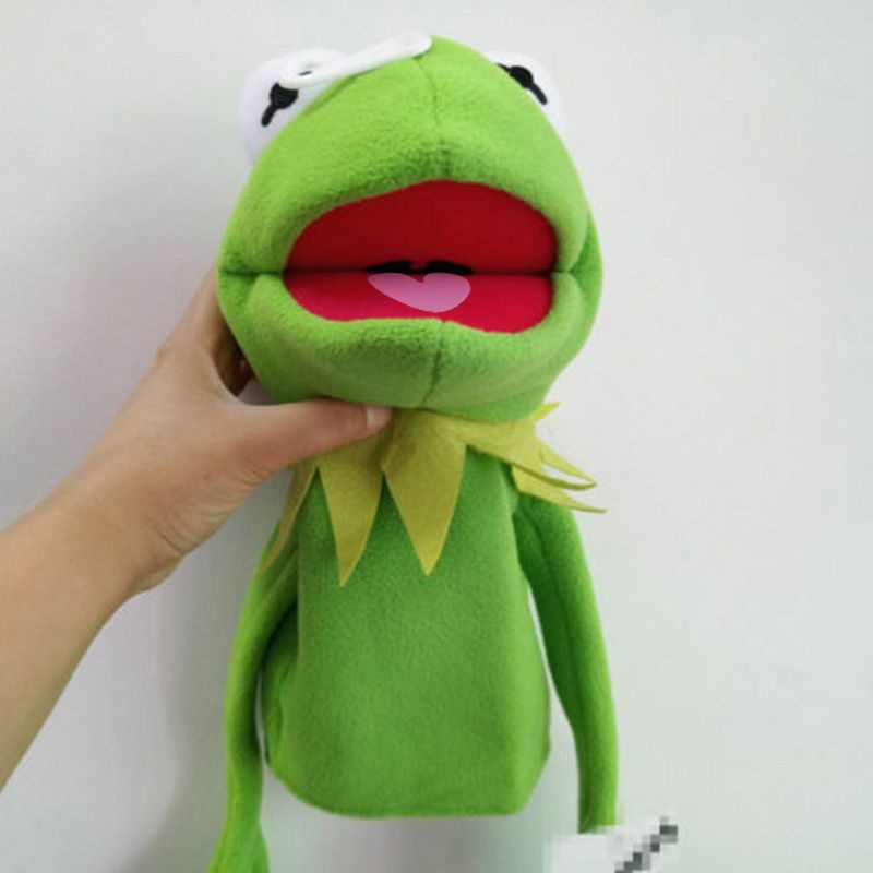ตุ๊กตาหุ่นมือ Sesame The Show Kermit The Frog ขนาด 40 ซม. ของเล่นสําหรับเด็ก
