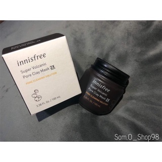 ‼️KING POWER ‼️innisfree Super Volcanic Pore Clay Mask 2X (100ml)อินนิสฟรี โวคานิค มาส์กโคลน