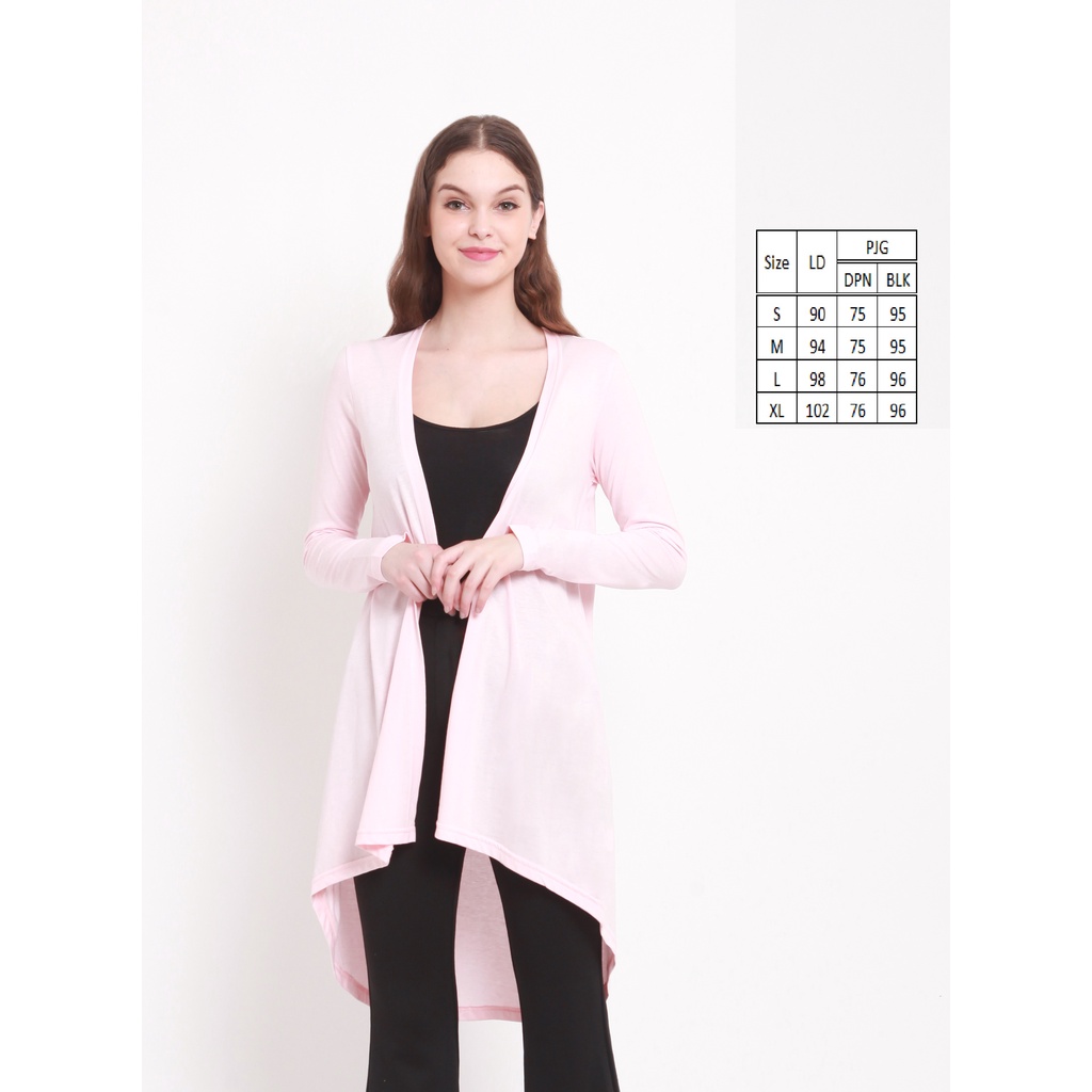 KATUN Zlata อักษรา เสื้อคาร์ดิแกนแขนยาวผู้หญิงผ้าฝ้ายสีชมพู Casual Myjava สีชมพู 20.03
