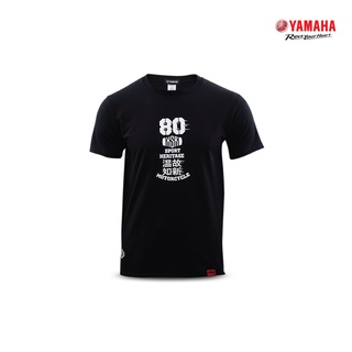 YAMAHA เสื้อยืดคอกลม 8080 Collection ปี 2020 สีดำ