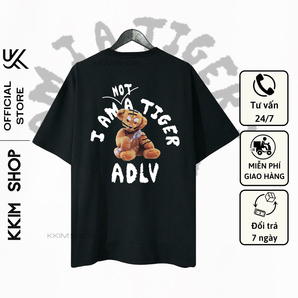 Adlv I not Tiger t-shirt , oversize wide Form, unisex t-shirt, Cotton material - KKIMShop