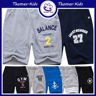 [THOMAS Kids] กางเกงกีฬา ขาสั้น ยาวถึงเข่า ใส่สบาย แฟชั่นสําหรับเด็กผู้ชาย 5-12 ปี