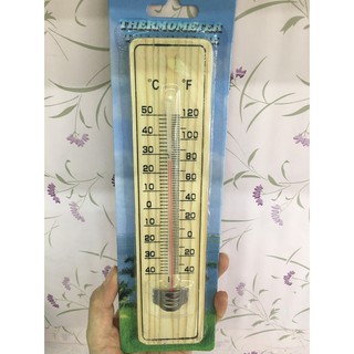 ปรอทวัดอุณภูมิอากาศ THERMOMETER ลายไม้