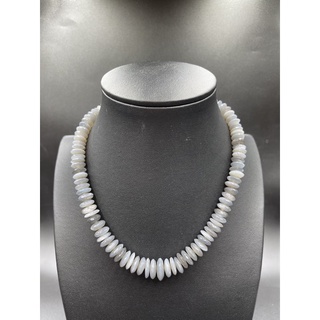 Grey moonstone necklace มูนสโตนสีเทา