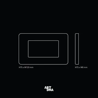 ART DNA กรอบ 2 ช่อง ขนาด 2x4 สีสเเตนเลส สีทอง สีวอร์มเกรย์ สีซิลเวอร์ สีขาว และสีดำ