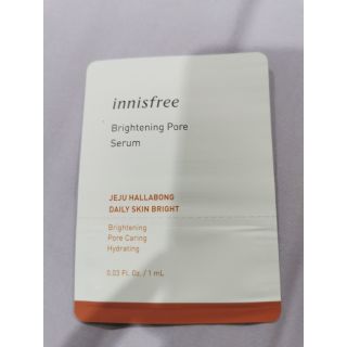 Innisfree brightening pore serum tester