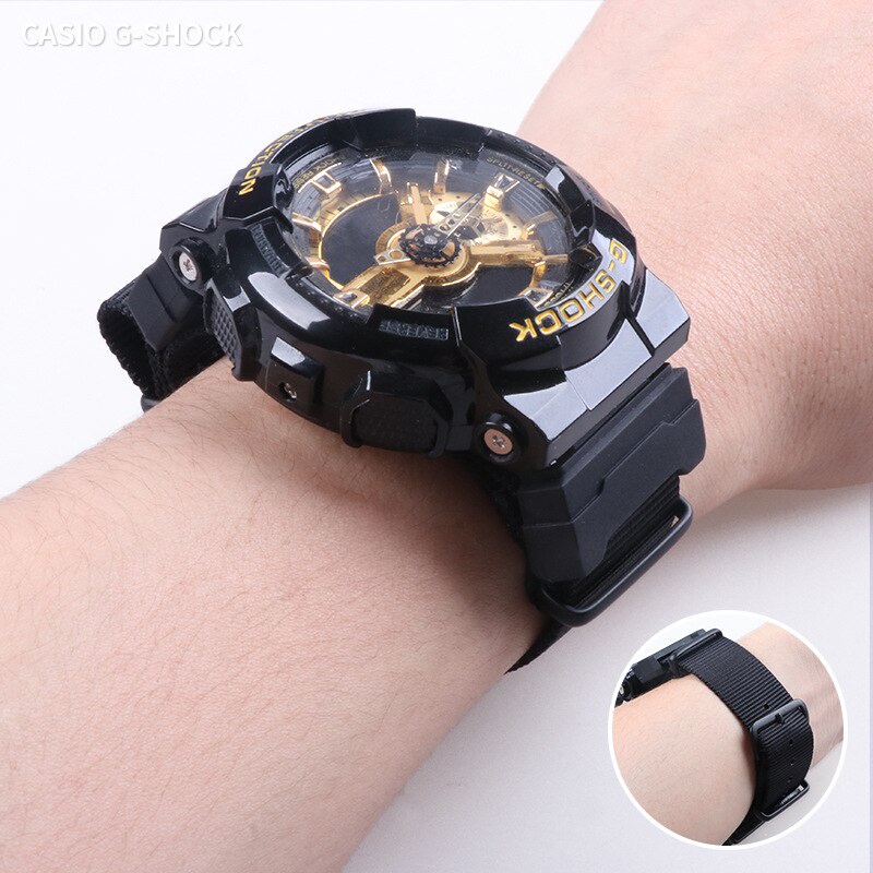 อะแดปเตอร์สายนาฬิกาข้อมือไนล่อน 16 มม. สําหรับ G SHOCK GA100 GA200 GLX5600 G5600e DW5600 5610 DW6900 G8900 GLS100
