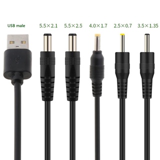 Usb To Dc พอร์ตสายชาร์จพาวเวอร์ซัพพลาย Dc/5.5X2.1 Dc/5.5X2.5 Dc/3.5X1.35 Dc/4.0X1.7 Dc/2.5X0.7